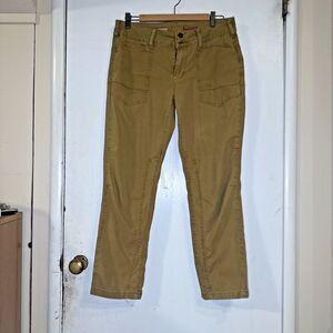 Anthropology Pilcro The Wanderer Straight Leg Pants Utility Cargo Tan | Wmn's 29